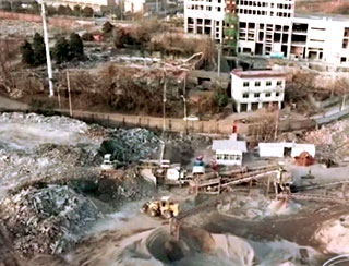 湖南建筑垃圾破碎處理現(xiàn)場